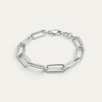Brazalete Vínculo de plata esterlina .925 de PEONIA sobre modelo