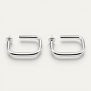 Aretes Intención de plata esterlina .925 de PEONIA