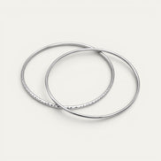 Brazalete Origen de plata .925, detalle del aro artesanal