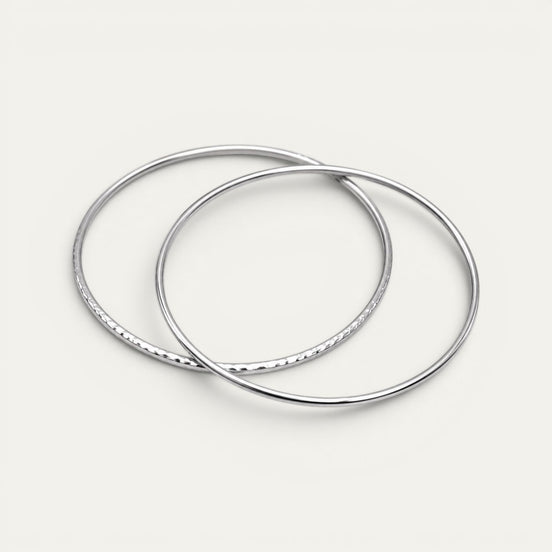Brazalete Origen de plata .925, detalle del aro artesanal