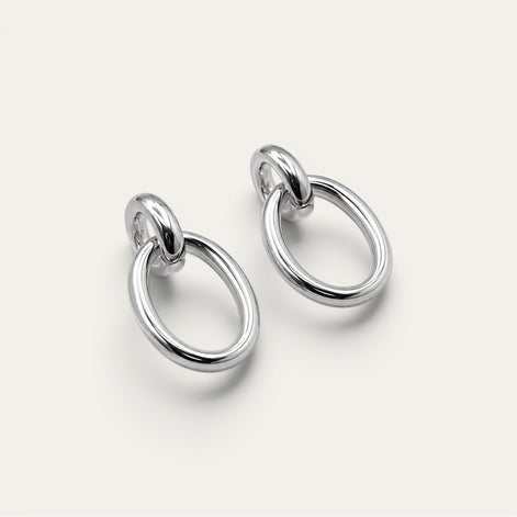 Aretes Herencia de plata esterlina .925 de PEONIA