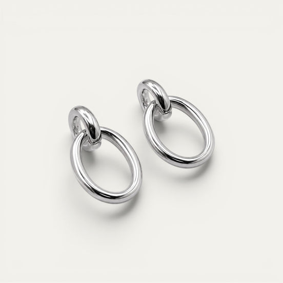 Aretes Herencia de plata esterlina .925 de PEONIA