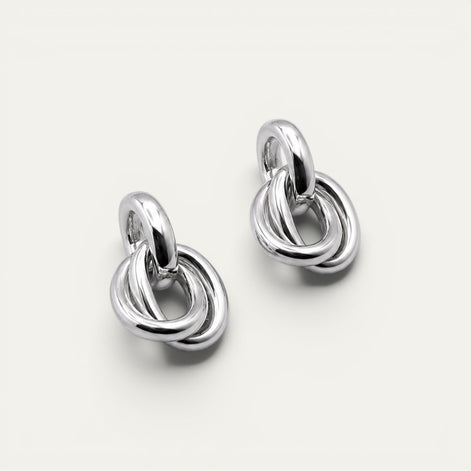 Aretes Legado de plata esterlina .925 de PEONIA