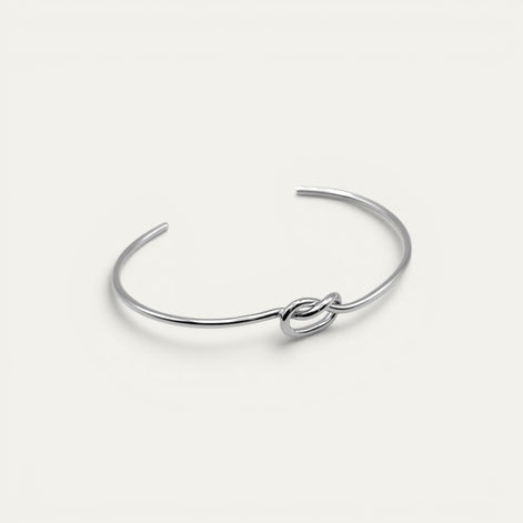 Brazalete Vínculo de plata .925, detalle del diseño cuff