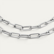 Collar Presencia de plata .925, detalle de la cadena